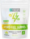 Zhou Hydro-Fuel Gummies - Elektrolītu Gummy, Hidrācija Sāls Košļājamās ar nātriju, Kālija un Magnija Košļājamās vielas, Enerģija un izturība sievietēm un vīriešiem - citrons Laime, 60 Veggie Gummies