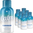 Calm & Easy - dabas Stress Relief Shot, KSM-66 Ashwagandha, Suntheanine L Theanine, Calming Adaptogen Drink, Relaksācija, Focus, un Mood        - 2oz šķidrā pudele (6 iepakojums)