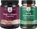 Natures Craft Bandle of Multi Collagen Protein Pulveris sievietēm un vīriešiem - Matu āda un nagi Vitamīni un DIM Complex Vīrieši un sievietes Hormone Balance papildinājums