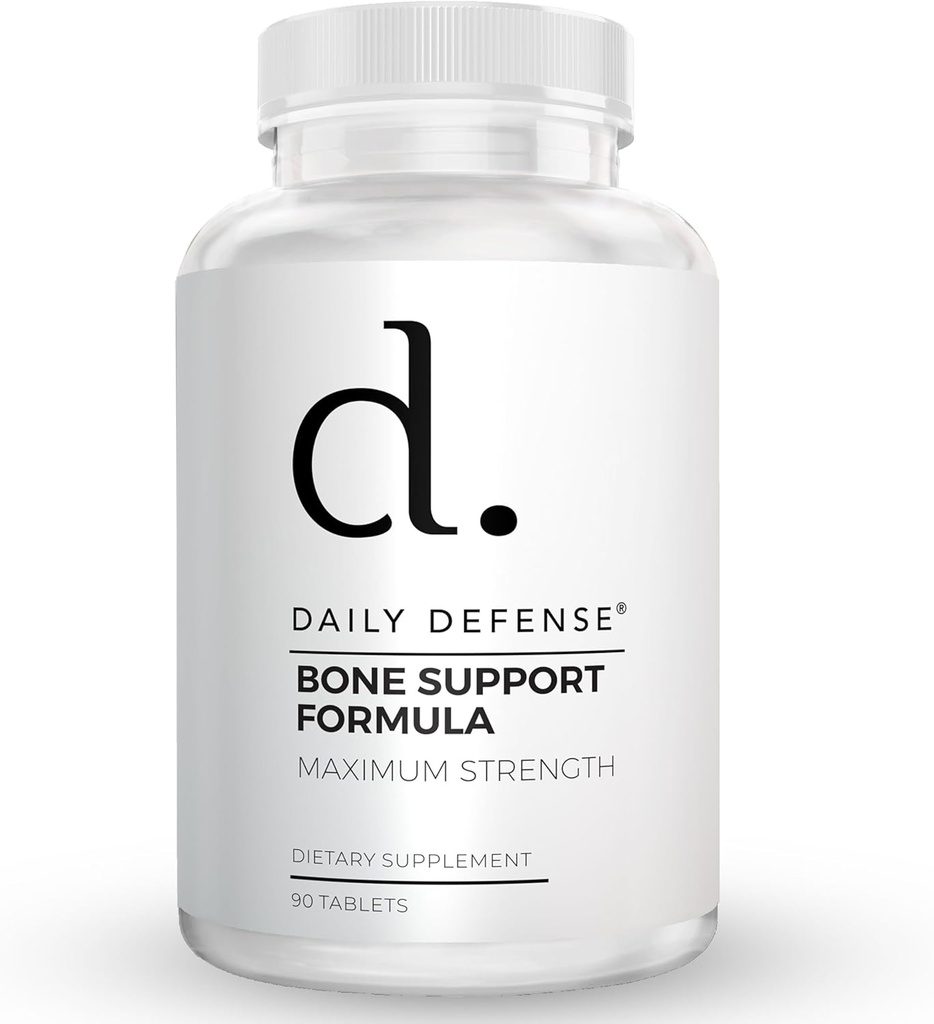 Kalcija piedevas sievietēm un vīriešiem - Daily Defense Kaulu Atbalsta Formula ar 1000mg kalcija, Magnijs, L-lizīns HCl, & More - Labāka elastība un mobilitāte - 90 Viegli norīt Kalcija tabletes