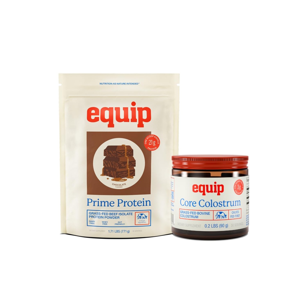 Equip Foods Prime Protein Pulveris Šokolāde un Core Jaunpiens Pulveris