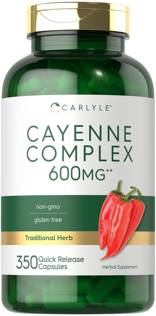 Carlyle Cayenne Piparu kapsulas 600mg 
