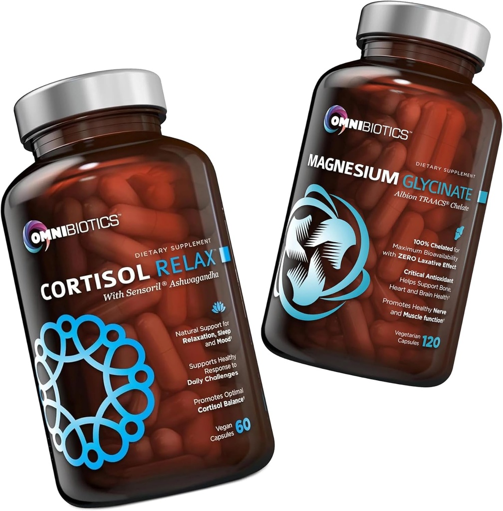OmniBiotics Cortisol Relax papildinājums + magnija glicināts