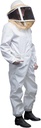 Mann Lake Deluxe Bee Suit, Bišu krātiņveida lamatas ar rāvējcūkām, Izturīgs 50/50 Kokvilna/Polyester Blend, Bišu aizsardzības komplekts, Profesionāls biškopības komplekts pieaugušajiem, Liels