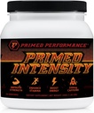 Primed Intensity Pre-Workout papildinājums - visi dabas - Beta-Alanine, kofeīns, kreatīns, Citrulline, NO Booster (24 Servējumi) (Avenberry Lemonade)