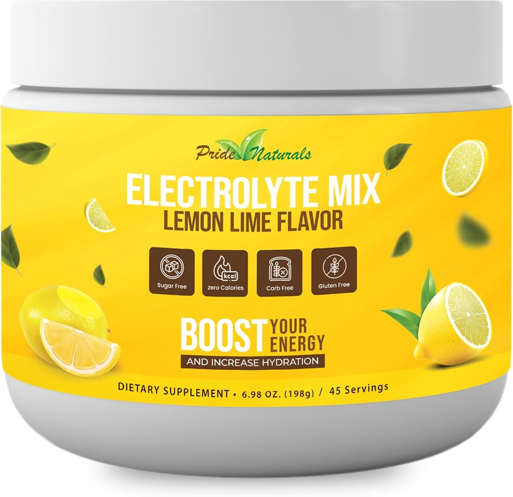 Elektrolītu pulveris - atsvaidzinoša darbspējas atgūšana Elektrolīti, bez cukura, bez lipekļa un vegan, Pure Keto & Paleo hidrācija Dzēriens, Imūnās Boost vitamīnus (198 Grams, citrona Laima)