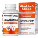 Ārsta CHOICE Ashwagandha papildinājums - 1950mg bioloģiski pieejamā Organic Ashwagandha Saknes Pulveris - Melno piparu ekstrakts, Stresa atbalsts, Mood Support papildinājums, 90 Veggie Ashwagandha kapsulas
