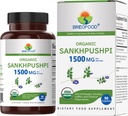 Brieofood Organic Sankhpushpi 1500mg, 45 Kalpo, Veģetārs, Gluten Brīvs, 90 Veģetāru Tabletes
