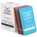 Caffeinated Gum 60mg Kofeīns, B Vitamīni, Guarana, bez cukura. (Varietums, 2 gab., 4 iepakojumi)