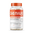 Genius Brand Genius Mindfulness - smadzeņu veselības papildinājums - Atbalsta veselīgas domāšanas - Calm, Enerģija, Atmiņas un Fokusa atbalsts - Ashwagandha, NeuroFactor & More - 30 Veggie Pills