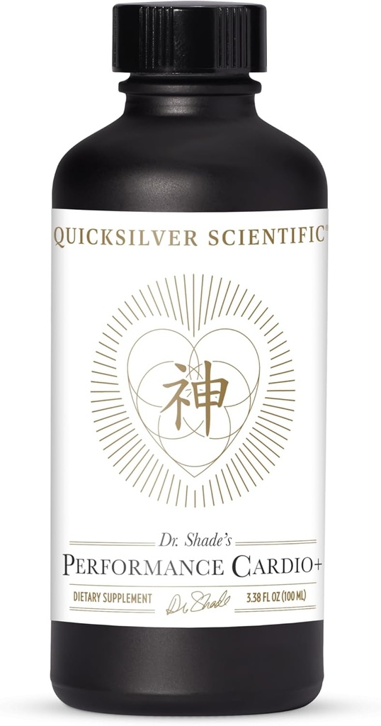 Quicksilver Scientific Performance Cardio+ - augu papildinājums asins cirkulācijai un smadzeņu veselībai - sirds un asinsvadu papildinājums ar Hawthorn Berry + He Shou Wu + žeņšeņa ekstrakts (3.38 oz)