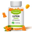 Lutein Gummies 25mg - Acu Vitamīni Luteīns & Zeaksantīna Acu veselības bagātinātāji pieaugušajiem, Cugar Brīvās Acu Veselības Gumijas Papildinājums - Atbalsts Redze,Makulārā,Zilās Gaismas Filtrēšana (60 Skaits)