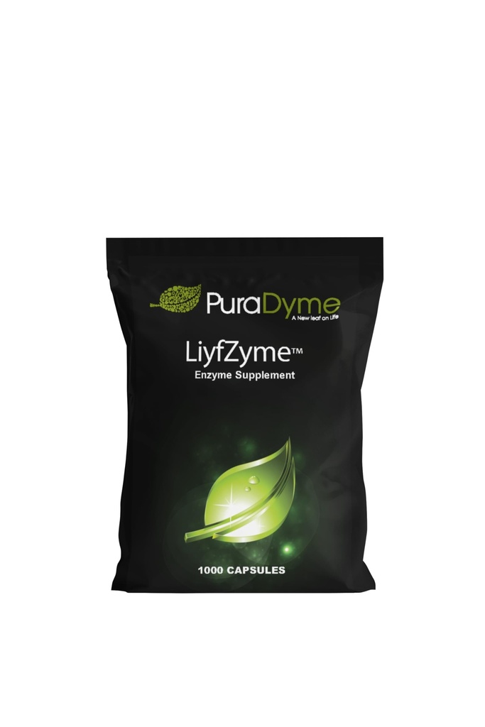 LiyfZyme – 1000 Vegan kapsulas – uz augu izcelsmes fermentu piedevas proteīniem, taukiem un ogļhidrātiem