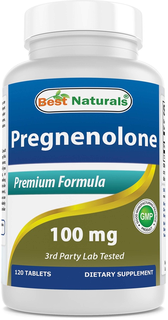 Labākās dabas Pregnenolone 100 mg 120 tabletes