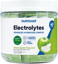 Nutricost Elektrolītu komplekss, Green Apple aromatizēts, 40 Stickpacks - Advanced Hydration Complex