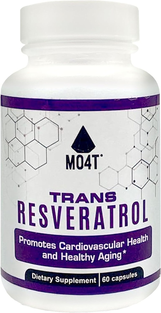 Trans Resveratrol Antioksidants- Palīdz apkarot oksidatīvo Stress- Veicina veselīgu novecošanās - 60 kapsulas