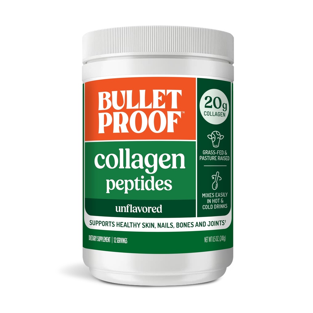 Barības necaurlaidīgs kolagēns 18g Olbaltumvielas pulveris, 8,5 oz, neflavorēts