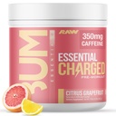 RAW Pre-Workout pulveris, essential CHARGED (Citrus Greipfrūts) - Preworkout Papildinājums vīriešiem, sievietēm - Atbalsta Focus, Mood, Veiktspēja - Kofeīns, Alpha-GPC, L-Citrulline, Beta Alanine (25 Servings)