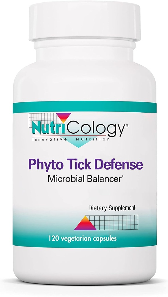 Nutricology - Phyto Tick Defense Papildinājums - Sēņu komplekss, Sēņu ekstrakts, Lauvas Mane, Cordyceps, Beta Glucans, Veģetārietis Kapsulas - 120 Count