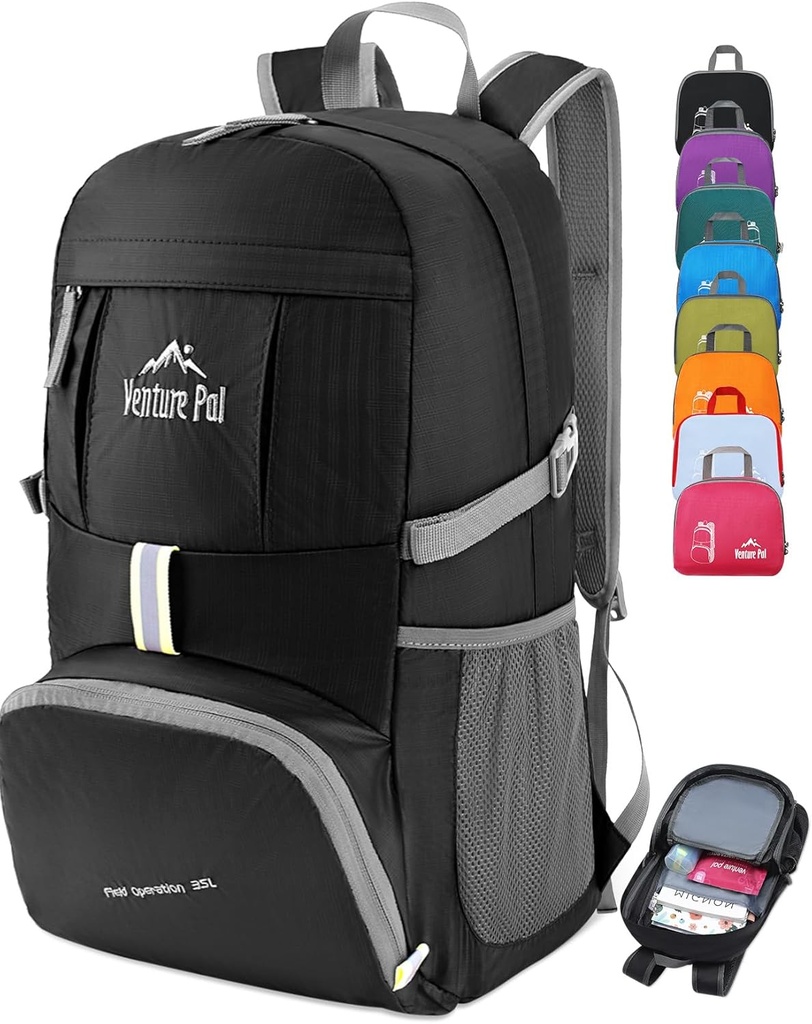 Venture Pal 35L Ultralight Viegls Saliekams Saliekams Travel Camping Pārgājienu Āra sporta mugursoma Daypack