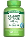 Dabas patiesība Kalcija citrāts ar vitamīnu D3 