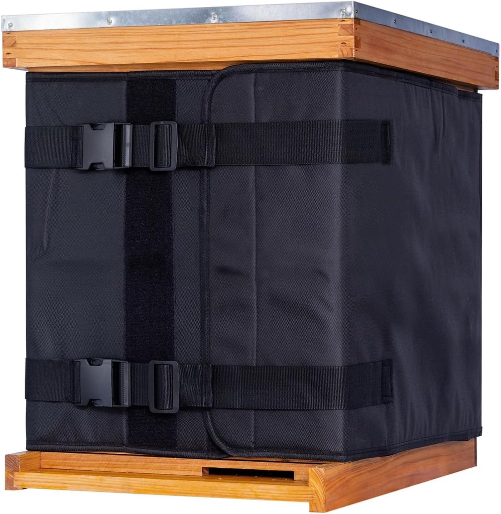 MayBee Winter Bee Hive Wrap for 10 un 8 Frame Beeurroil, 600D Oxford Cloth Regulējams Beehive Wrap 2 Deep Hive kastes, ūdensnecaurlaidīgs, Windproof, Viegls, Atkārtoti lietojams, 76.8" x 18.1"