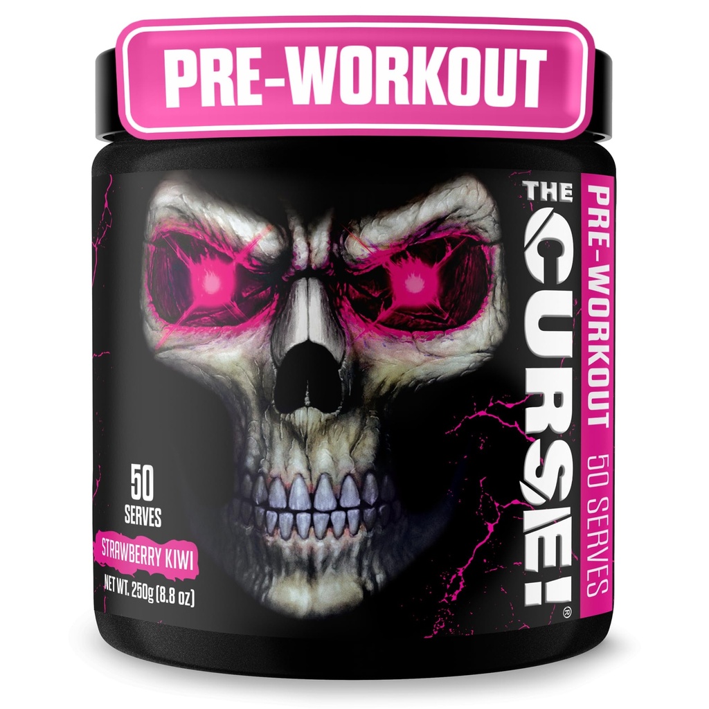 JNX SPORTS Lāsts! Pirms treniņa Pulveris vīriešiem un sievietēm, kofeīns, beta-alanīns, kreatīns, L-citrullīns, 50 Kalpojumi, zemeņu Kiwi Flavor – Energy, Strength & Focus