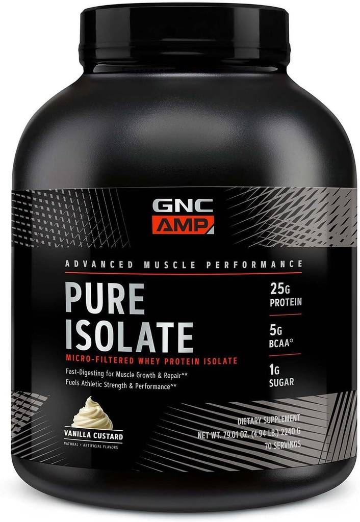 GNC AM Pure Isolate - Vanilla Custard (70 Kalpo)