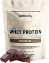 Paleovalley 100% Grassfed sūkalu proteīns Pulveris ar jaunpiens, 13g proteīns, Šokolāde, muskuļu ēka, Imūnsupport, Gut Health