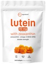 Micro Ingredients Luteīns un zeaksantīns 40mg Softgels 240 Skaits ar astaksantīnu, Omega 3s, & Fosfolipīdiem