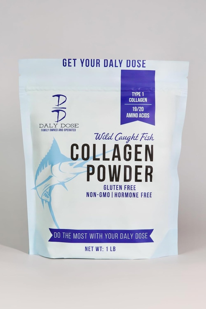 Zivju kolagēns, 1lb Bag, 37 Servējumi, 12g Protien Per Servēšana, Bez lipekļa, Keto un Paleo Friendly, 0 Cukurs, Navied