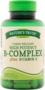 Dabas patiesība B-Complex Plus vitamīns C Izlaists laiks, 100 skaitīšana (3. iepakojums)