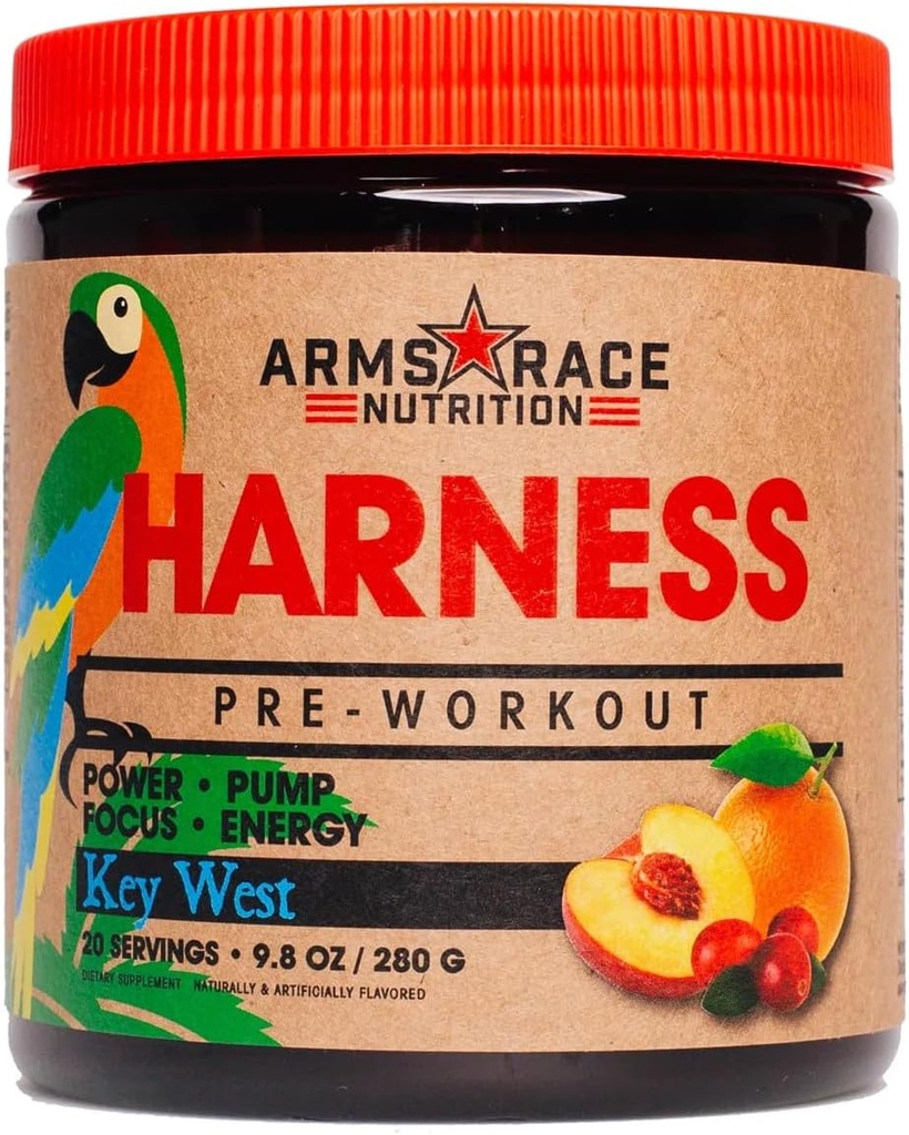 Ieroču rase Uzturs Harness Pre-Workout, 20 Kalpotāji (Key West)