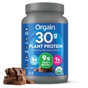 Orgain Organic 30g Vegan Protein Powder, Chocolate 9g EAAs + BCAAs, augu proteīns, 6g Prebiotic + Fiber, 1g Cukurs, Pirms-Darbs, Muskuļu Atbalsts + Recovery - 2.01lb (iepakojums May Vary)
