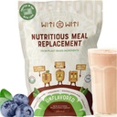 WitiWiti Vegānu miltu aizstājējs, neflavored - augu izcelsmes olbaltumvielu pulveris 23g - Superfood, Zaļumi, Prebiotikas, Vitamīni un minerālvielas - bez piena un glitēna - visi vienā krata sievietēm un vīriešiem, 15 Svgs