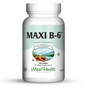 Maxi Health B-6 - B6- 100 mg vitamīns Sirds un asinsvadu veselība - 100 tabletes - Kosher (100 Skaits, iepakojums pa 2)