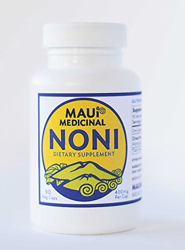 Kona Noni 90 Vcaps 400mg uz kapsulu Organiskais Viss auglis