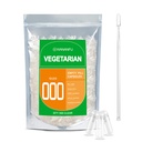 WANANFU Izmērs 000 Tukšas kapsulas Veģetārietis (500 grāvis) Bundle ar Micro Lab Spoon, Clear Filable Veggie Pill Capsules 000, lai padarītu savu papildinājumu