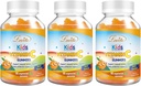Lovita Vegan C vitamīns Gumijas bērniem, Great Tasting Plant-Based Formula, Imūnfunkcija Atbalsts ar vitamīnu C 150mg katru dienu Servējumi & Ksilitols, Natural Orange Uzliesmo, 90 Gumijas (3. komplekts)