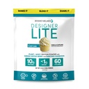 Dizainers Wellness, Designer Lite, Zema kaloriju dabas proteīns, Prebiotic Fiber, Key Vitamīni & Minerals, Vanilla Cupcake, 25.6 Ounces