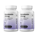Melatonīns 20mg Ātri izšķīdiniet tabletes - Augstas potences, ātras darbības, dabas Miega atbalsts - Miega līdzekļi pieaugušajiem - Ne-Grogy, Bez zālēm Formula - 120 Miega tabletes - iepakojumā 2