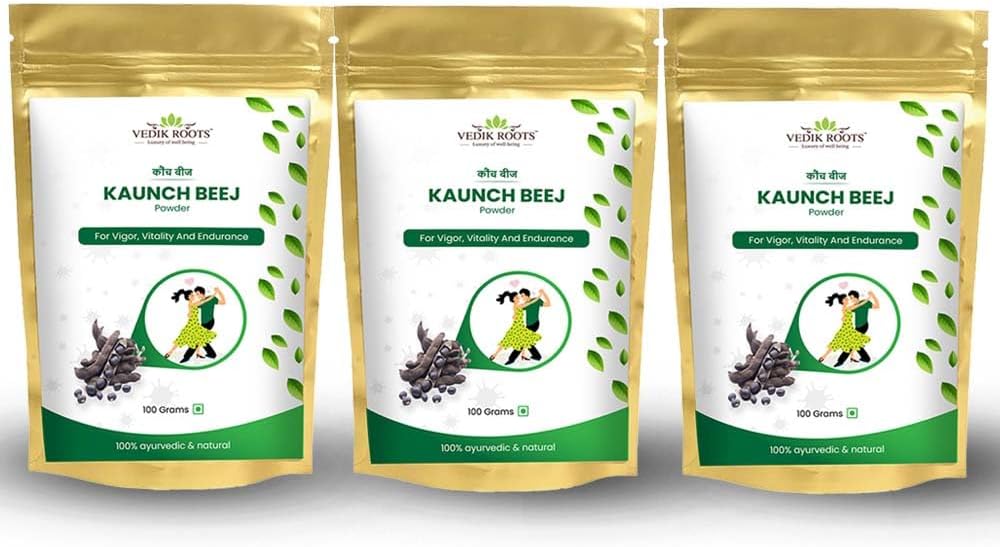 Kaunch Beej pulveris – Dabīgs Ayurvedic Herb ikdienas labsajūtu 