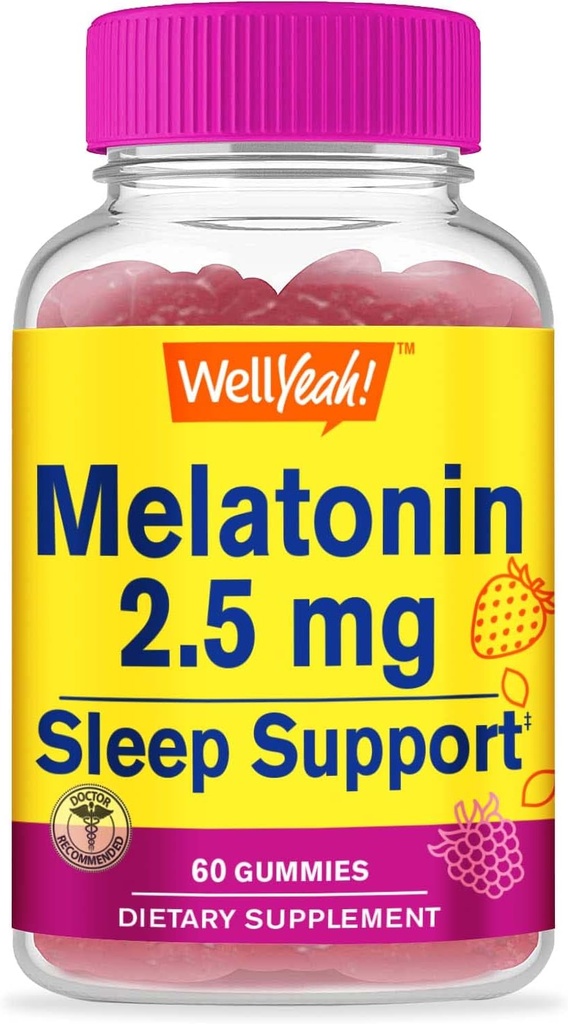 WellJā 2.5mg Melatonin Gumies - 60 grāfs