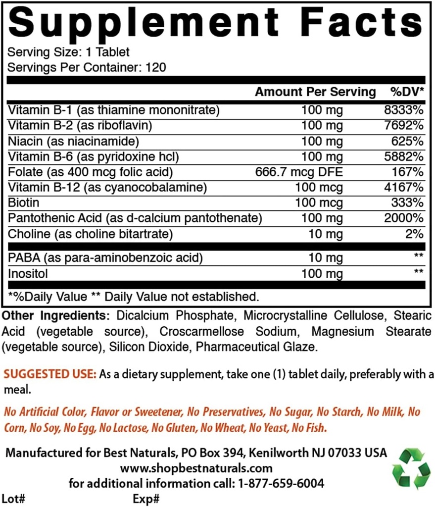 Labākā dabas B-100 komplekss & vitamīns D3 5000 SV