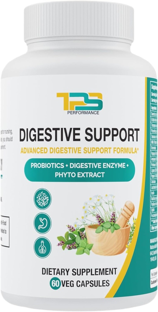 Gremošanas atbalsta kapsulas ; Advance Gremošanas atbalsta Formula ar Probiotikas, Gremošanas Enzīmi un Fito ekstrakts ; Gut Health ; 60 Veg Kapsulas