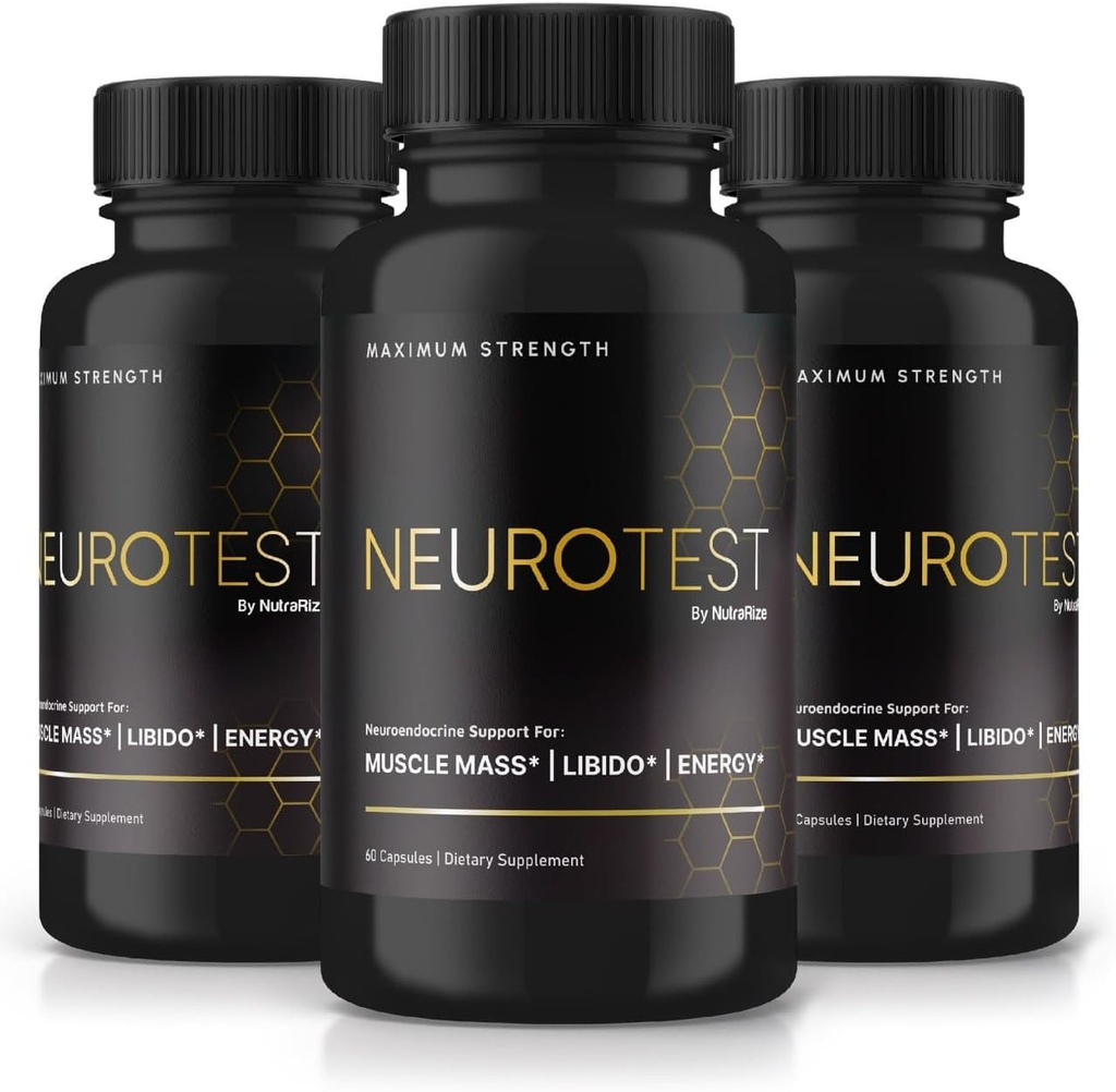 NeiroTest kapsulas - NeiroTest uztura bagātinātājs vīriešiem, NeiroTest Daily Formula vispārējai labsajūtai un maksimālai veiktspējai, Advanced Formula Pills, Neiro Test Reviews (180 Capsules)