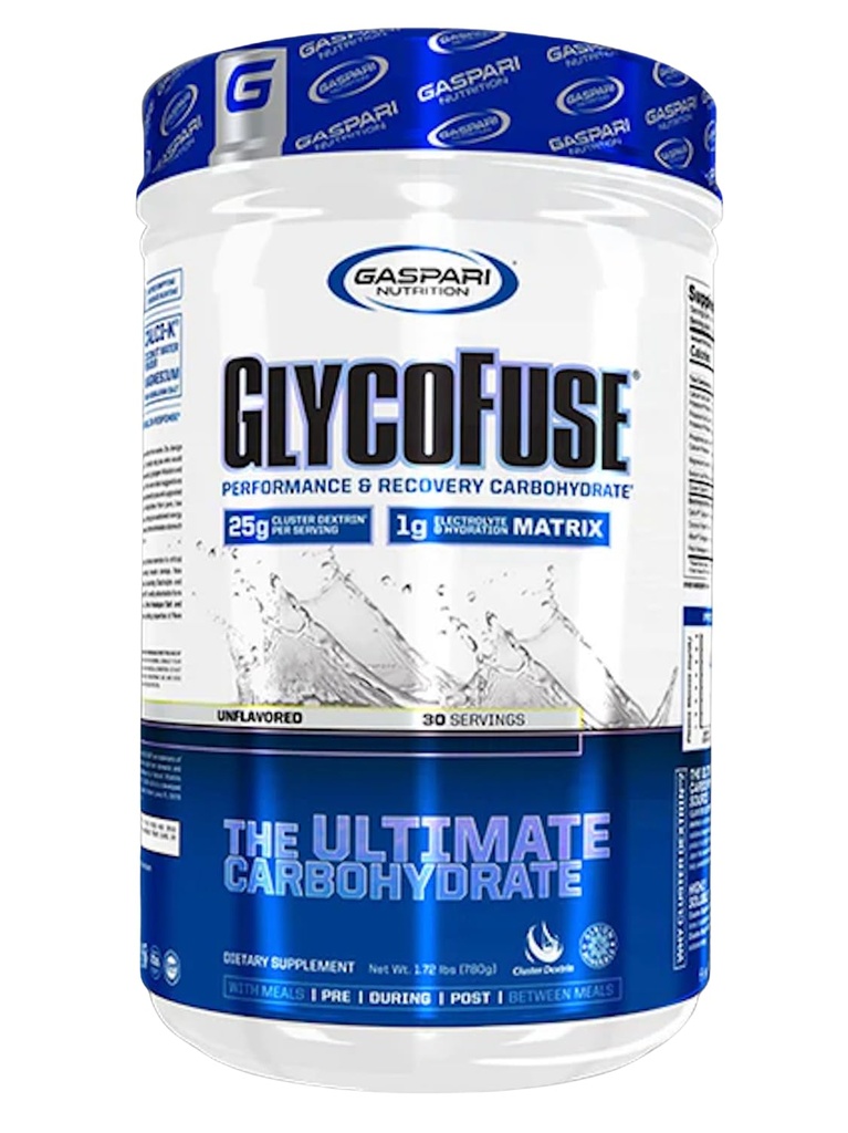 Gaspari Nutrition Glicofause: Veiktspēja un reģenerācijas ogļhidrāts, 25g Cluster Dextrin un 1g Elektrolītu un hidrācijas matrica (30 Kalpo, Neflavored)