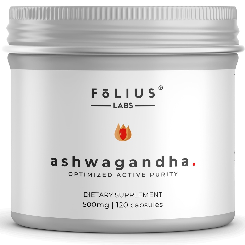 Ashwagandha 7.5% Augu enerģijas atbalsta papildinājums 500mg - Stress Relief Support, Natural Mood Support - Full Spectrum Ashwagandha Root Extract -120 Kapsulas