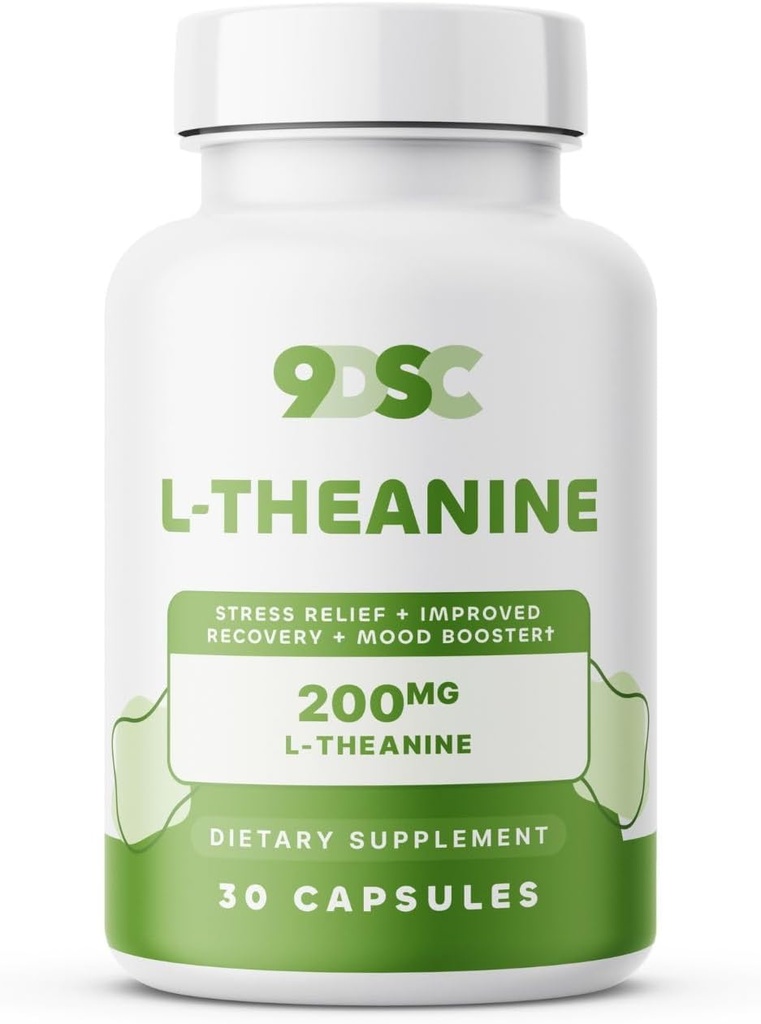 9DSC L-teanīna papildinājums 200 mg - 30 kapsulas