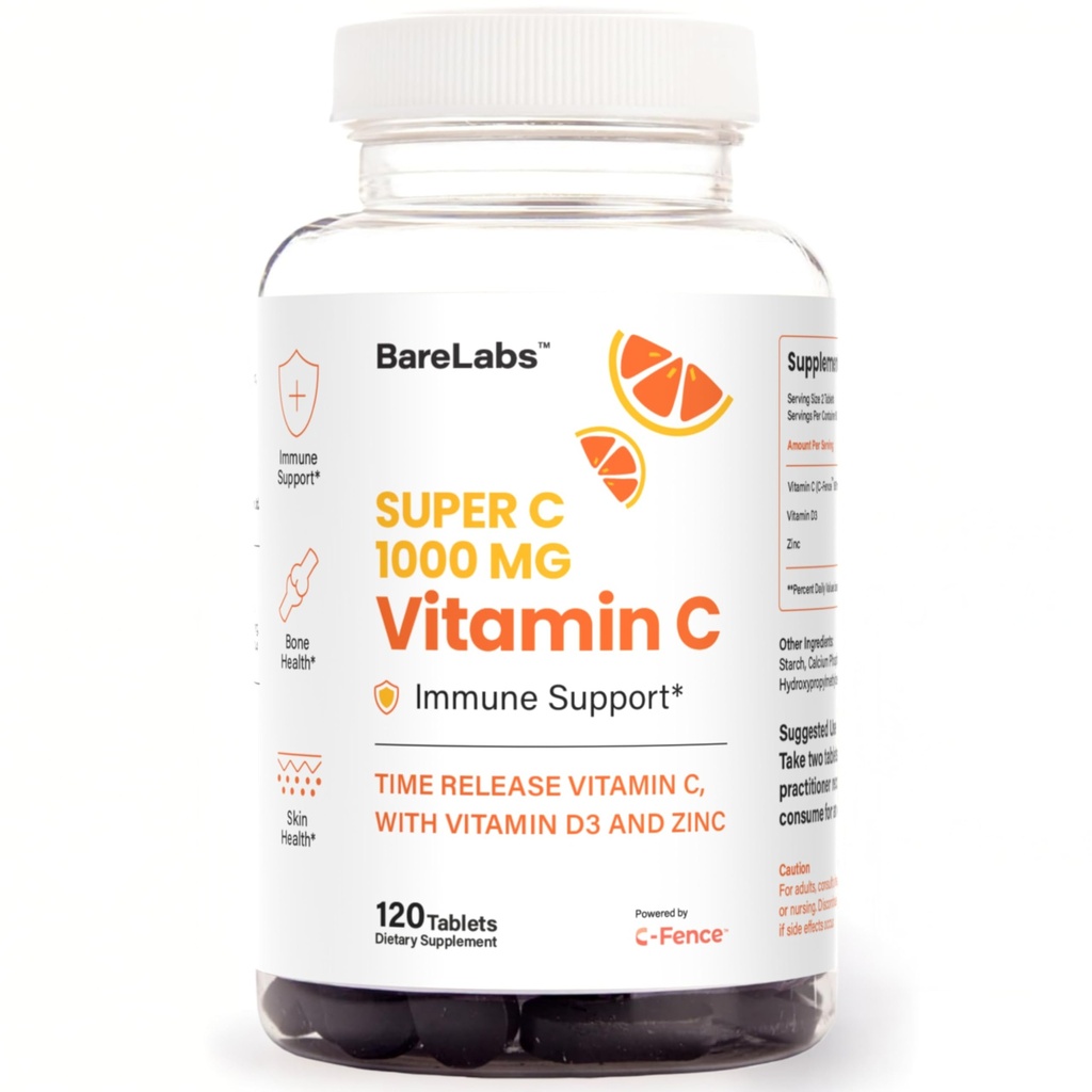 Laika atskaite C vitamīns 1000 mg + D3 vitamīns 1000 SV + Cinka 30 mg • Imūnsupport & Collagen Boost